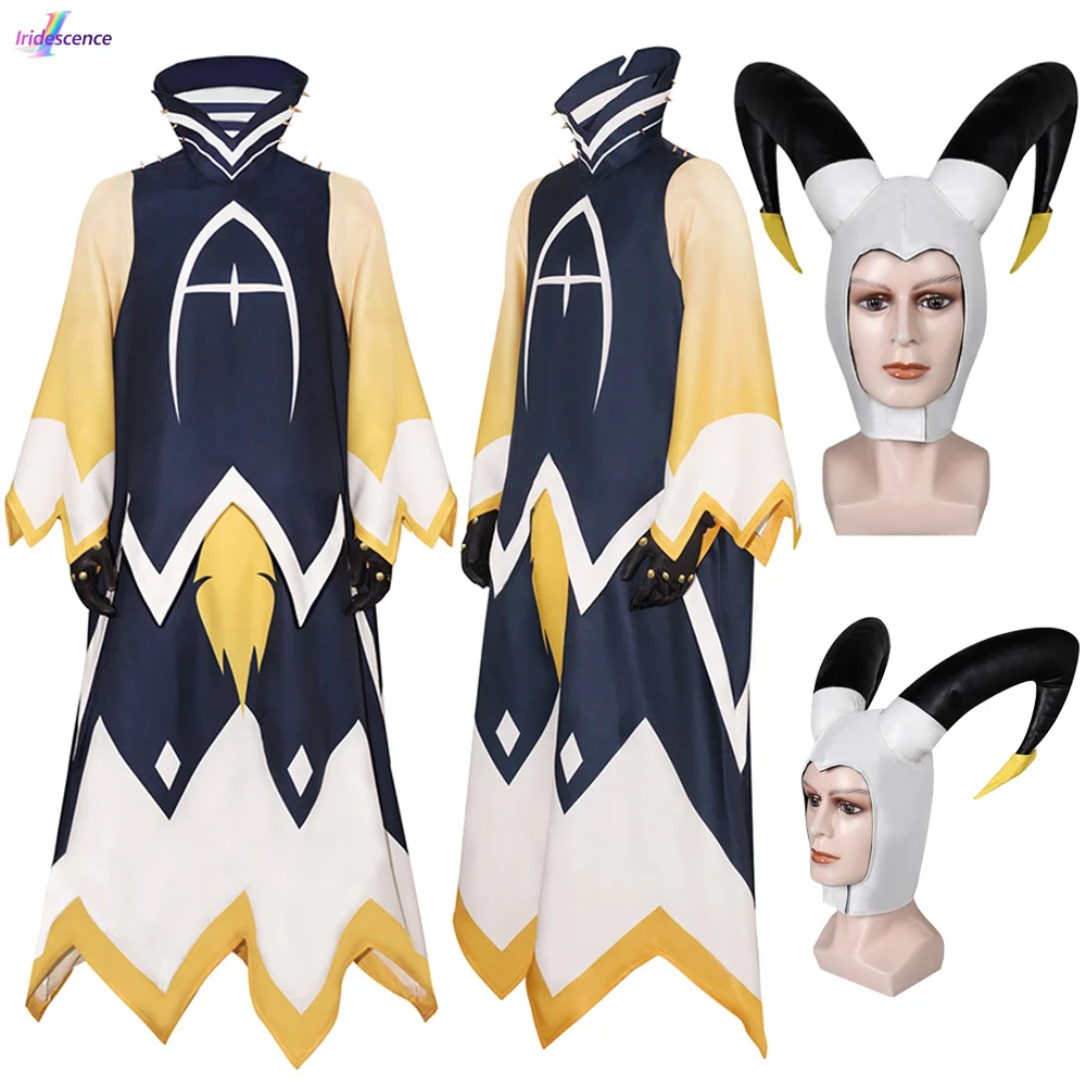 

Аниме Адам Хазбин Косплей Костюм Головной Убор Отель Ролевая Игра Униформа Комплект Взрослых Мужчин Халат Платье Костюм Маскировка Хэллоуин Карнавал