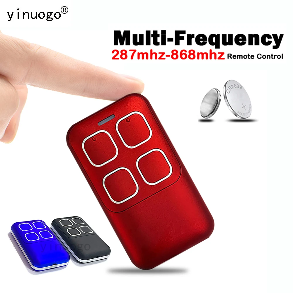 Garage Door Remote Control Duplicator 433.92MHz 868.3MHz Garage Door Command Opener Electric Gate Control For Fixed Rolling Code