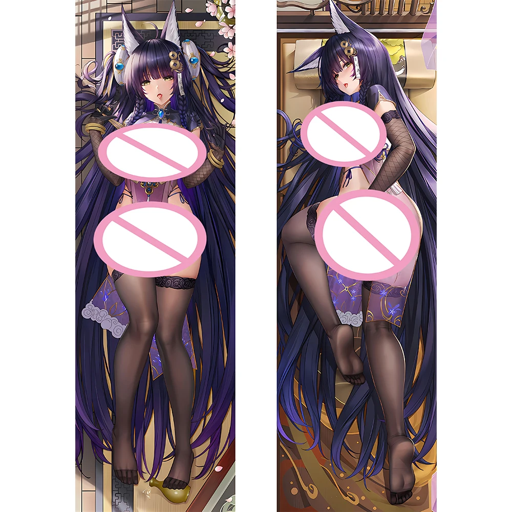 Musashi Dakimakura Kussensloop 2 Kant Schattige Azur Lane Knuffelen Lichaam Kussenhoes Huis Cosplay Beddengoed Decor Rekwisiet