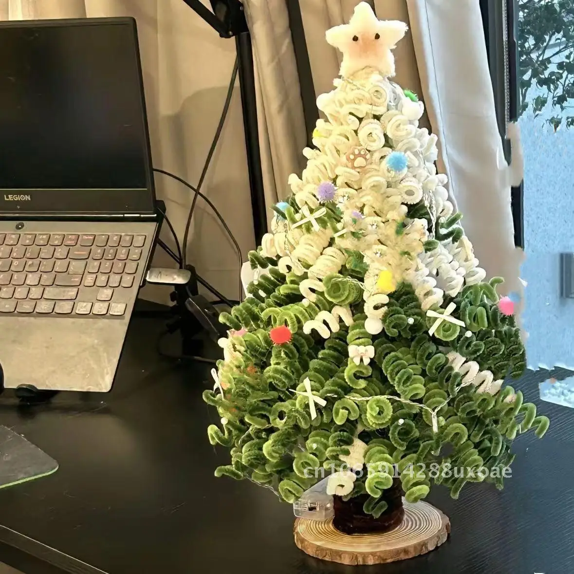 

DIY Christmas Tree Creative Handmade Twist Bar Christmas Decoration Desktop Decoration Material Bag