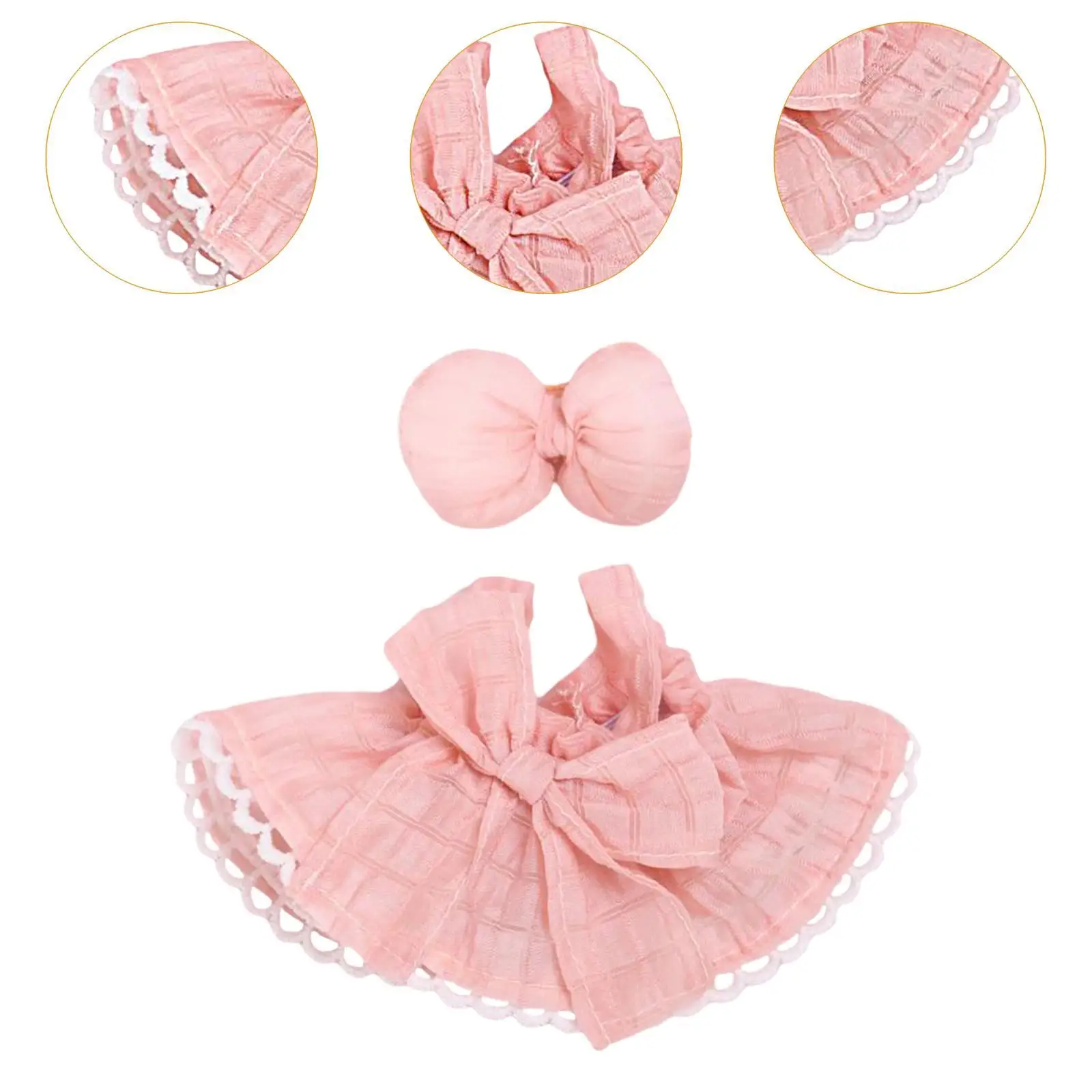 Roupa de boneca de 15 cm para meninas, vestido, acessório divertido para crianças