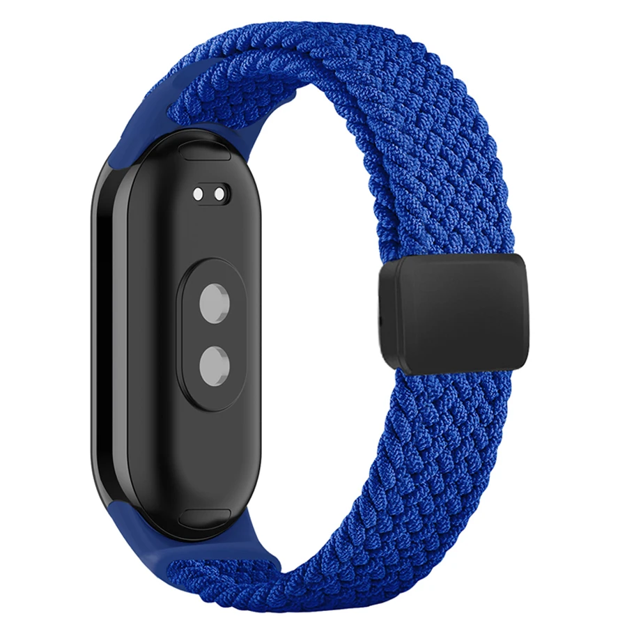 Magnetische gevlochten band voor Xiaomi Mi Band 8 9 10 Ademend nylon armbandje Pulseira Correas voor Xiaomi Mi Band 10 9 8 band