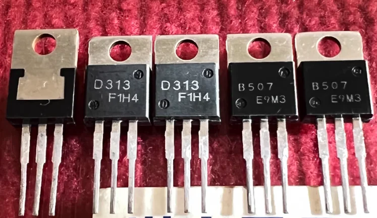 20pair/lot Audio transistor 2SB507 2SD313 B507/D313, original in Japan free shipping