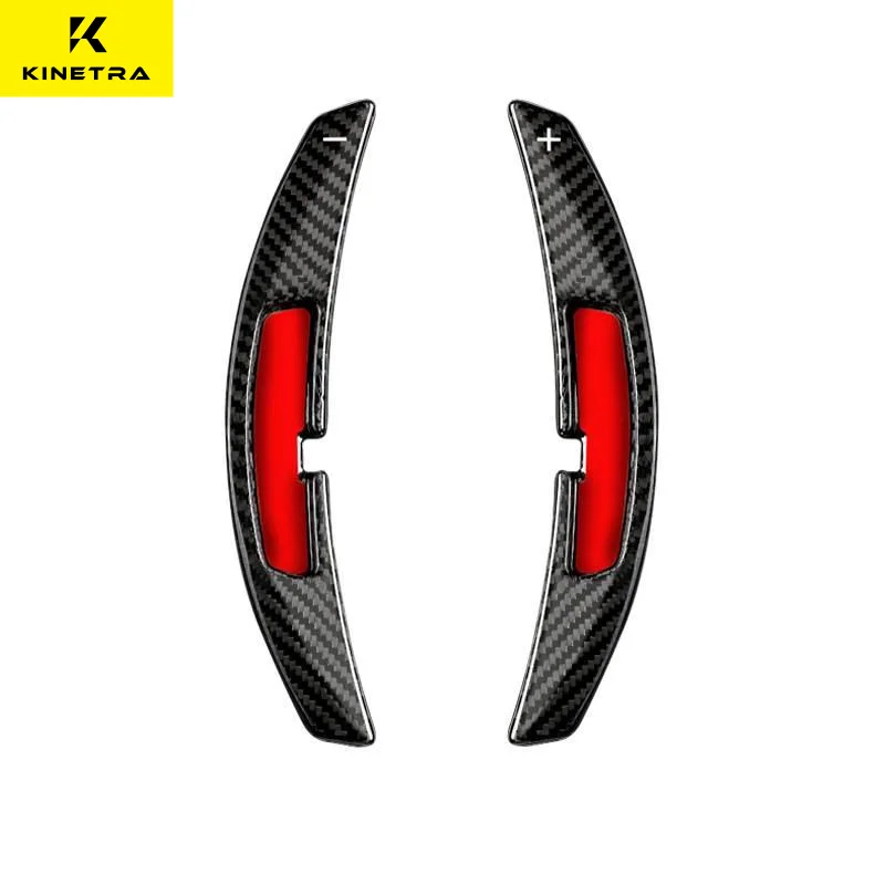 

For 2021 Porsche 911 Macan Panamera Real Carbon Fiber 2pcs/lot Car Steering Wheel Shift Paddle Shifter Extension Replacement