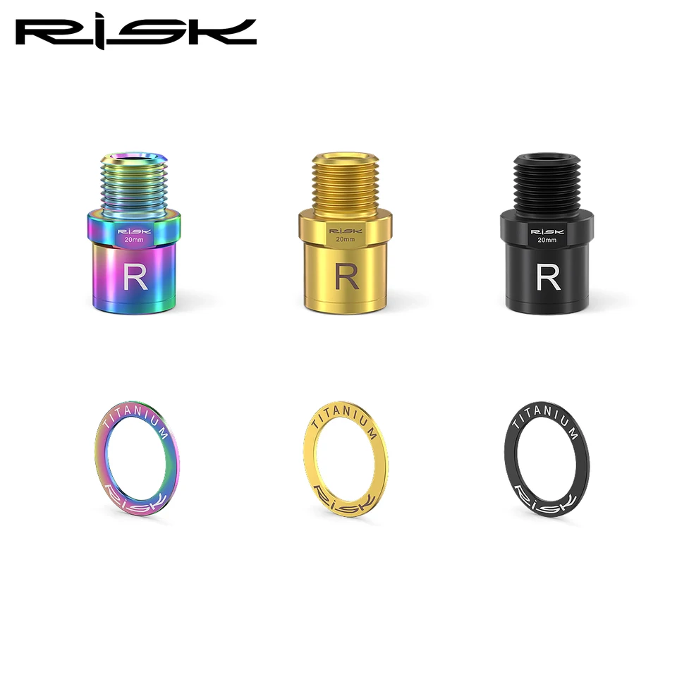 RISIKO Titan Ti Bike Pedal Achse Extender Fahrrad Pedal Verlngerung  Schrauben Spacer 16mm 20mm fr MTB Rennrad Pedale 1 Paar - AliExpress 18