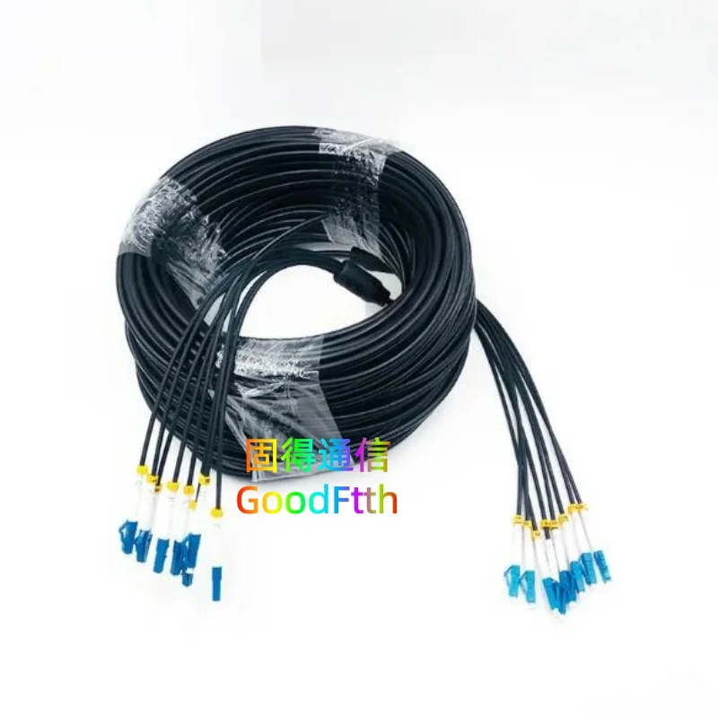 

8-жильный бронированный тактический оптоволоконный патч-корд LC к LC UPC SM 8-ядерный кабель из ТПУ GoodFtth