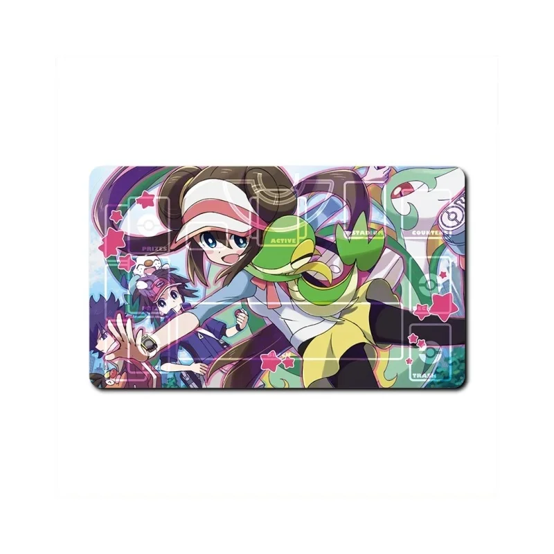 Pokemon Ash Ketchum Rosa Iris Zoroark Classic Series Cards Pad Rubber Collection Card Dueling Mat Gift Greninja Game Characters