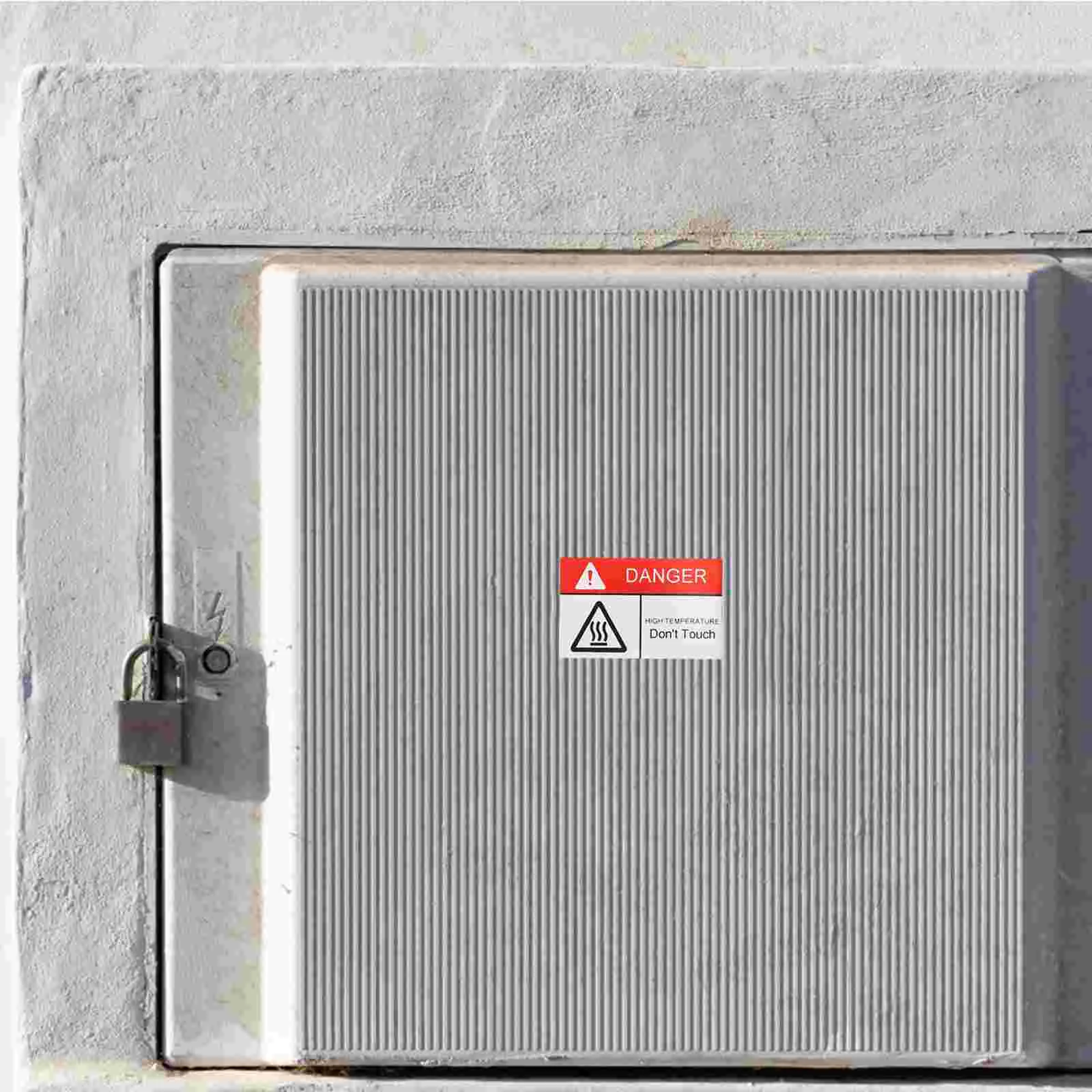 10 Pcs Watch Out for Heat Stickers Warning Do Not Touch Caution Hot Surface Sign Labels Emblems The Synthetic