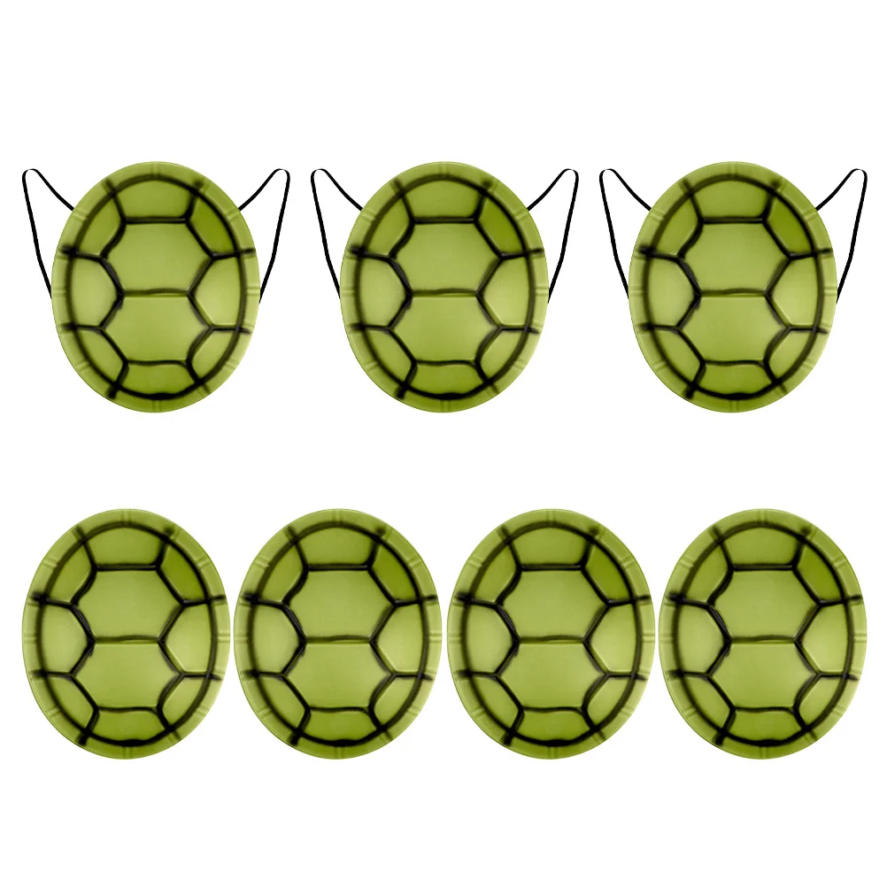 

7 шт., костюм панциря черепахи, детское платье на Хэллоуин, носимый рюкзак из панциря черепахи из ЭВА для карнавальной вечеринки, аксессуары для косплея