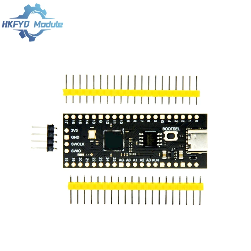 RP2040 Módulo de placa de desenvolvimento para Raspberry Pi Pico Micropython Core Controle principal 264KB RAM 4MB 16MB Flash