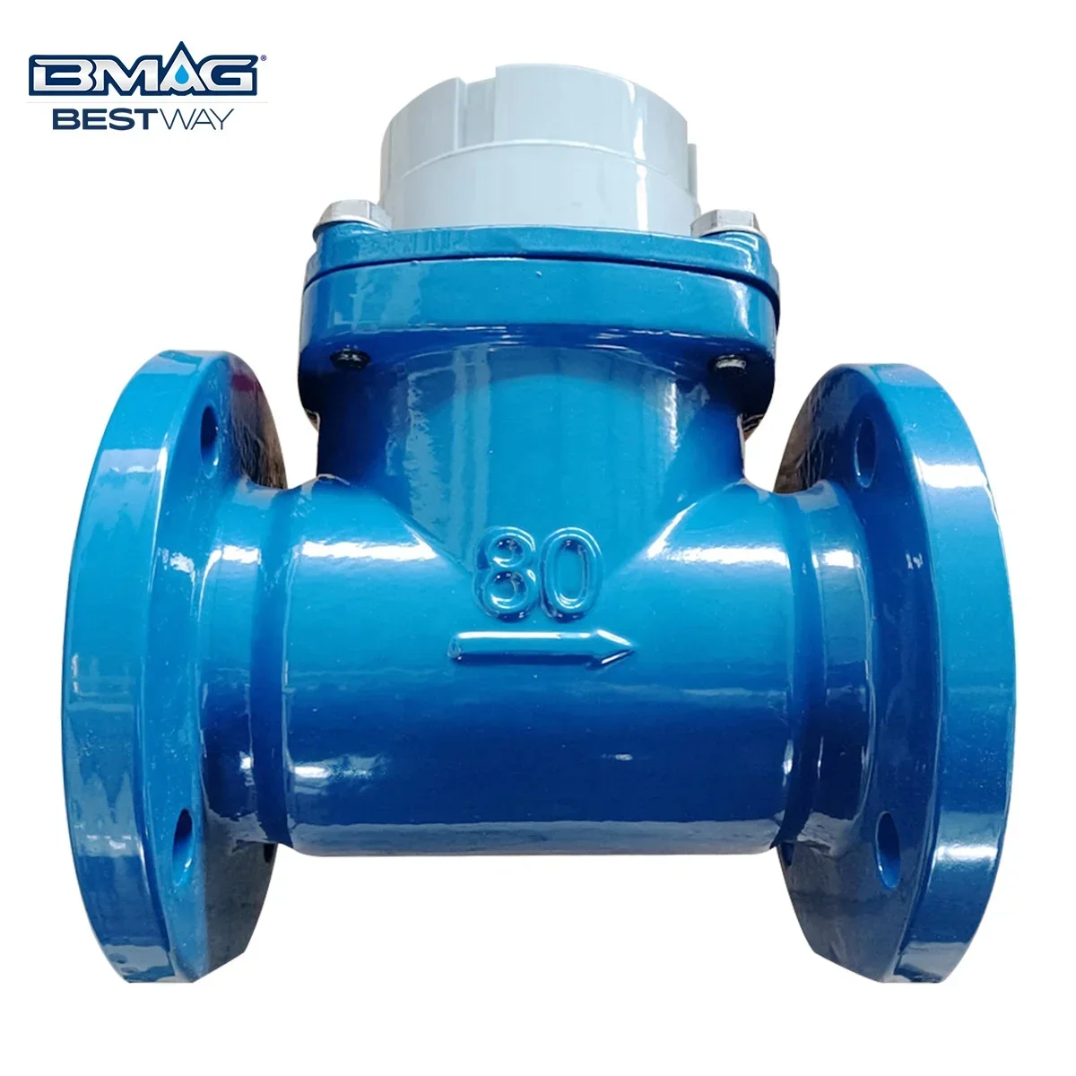 BMAG ISO 4064 Cast Iron DN80 PN16 Class B IP68 Smart Lora Module Woltmann LCD Water Meter