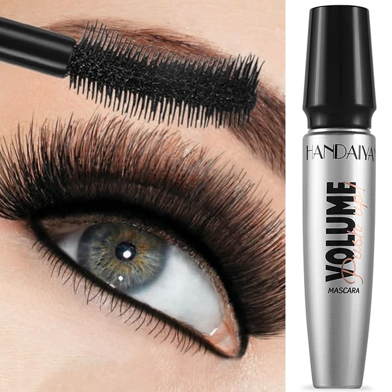 Dikke Krullende Wimpers Verlenging Mascara Waterdicht Natuurlijk Sneldrogend Niet-bloeiende Zwarte Mascara Ogen Make-up Schoonheid Cosmetica