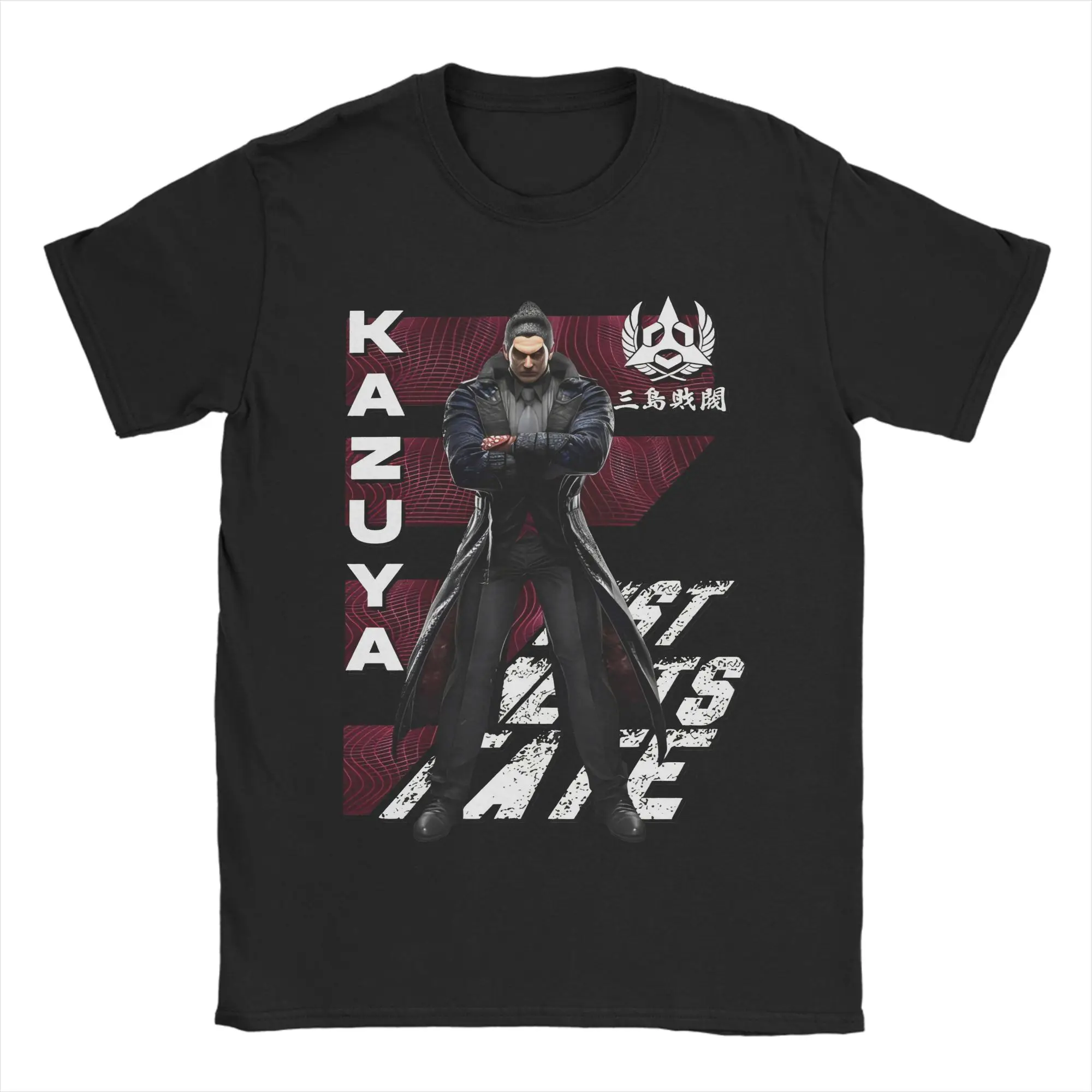 Tekken 8 Kazuya  Gaming T-Shirt Men's Cotton Tops Funny  Round Neck Short Sleeve