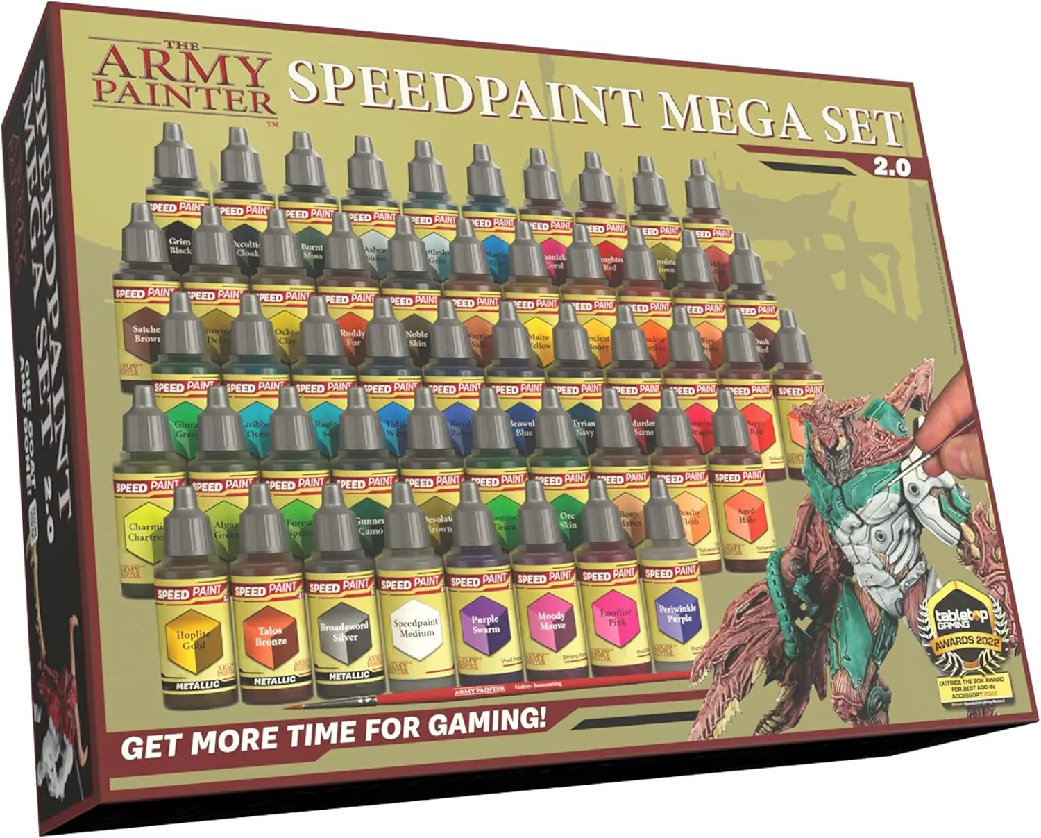 Painter Speedpaint Mega Set 2.0+ - 50x18ml Speedpaint Set with 42 Colors, 3 Metallics, Medium, Mixing Balls