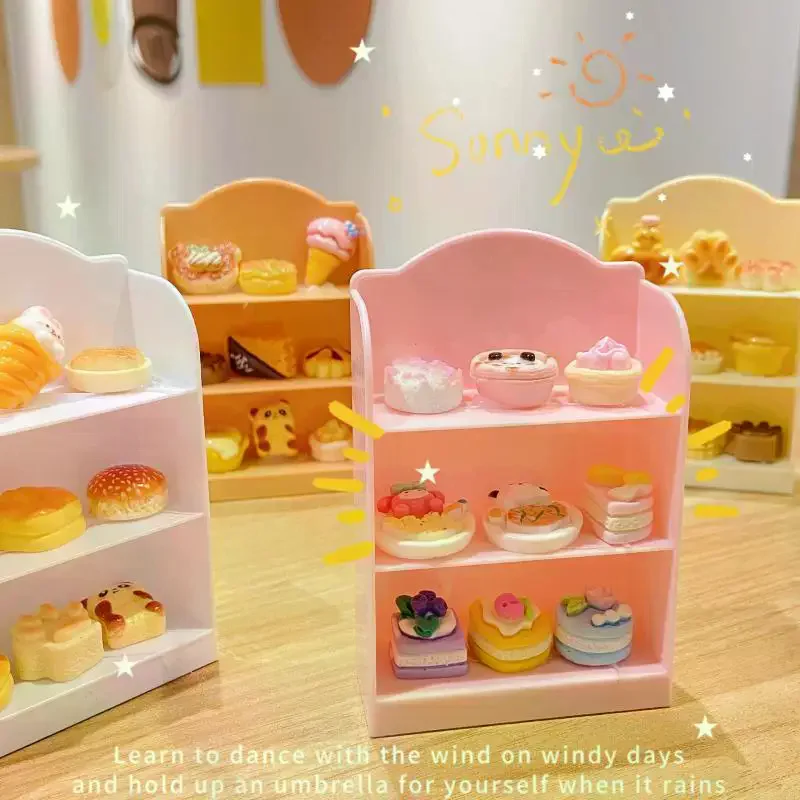 1:12 دمية مصغرة سوبر ماركت الرف عرض موقف تخزين الرف المشهد ديكور لعبة بيت الدمية الملحقات