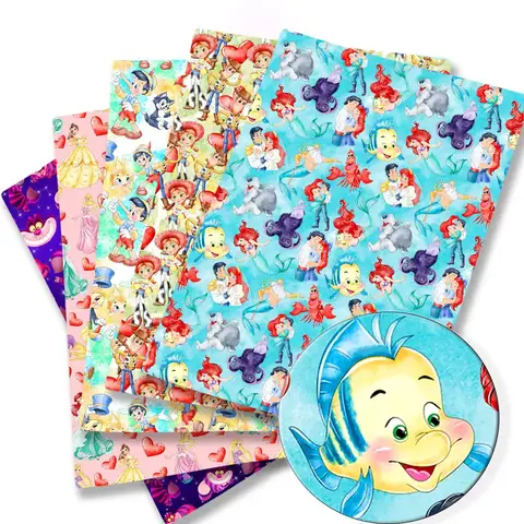 Disney Cartoon fabric Hot DIY handmade sewing patchwork quilting baby dress home sheet140cm printed fabric sewing kids fabric