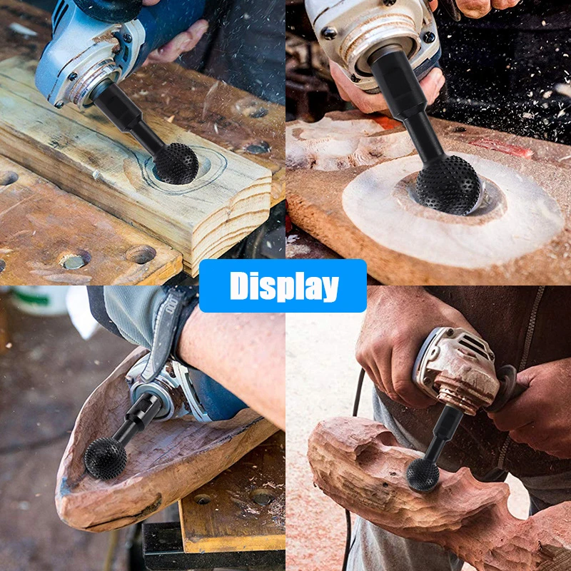 Mandrini sferici per smerigliatrice angolare a sfera utensile per intaglio di scanalature in legno smerigliatrice angolare utensili per tagliare e modellare la lavorazione del legno fatti a mano