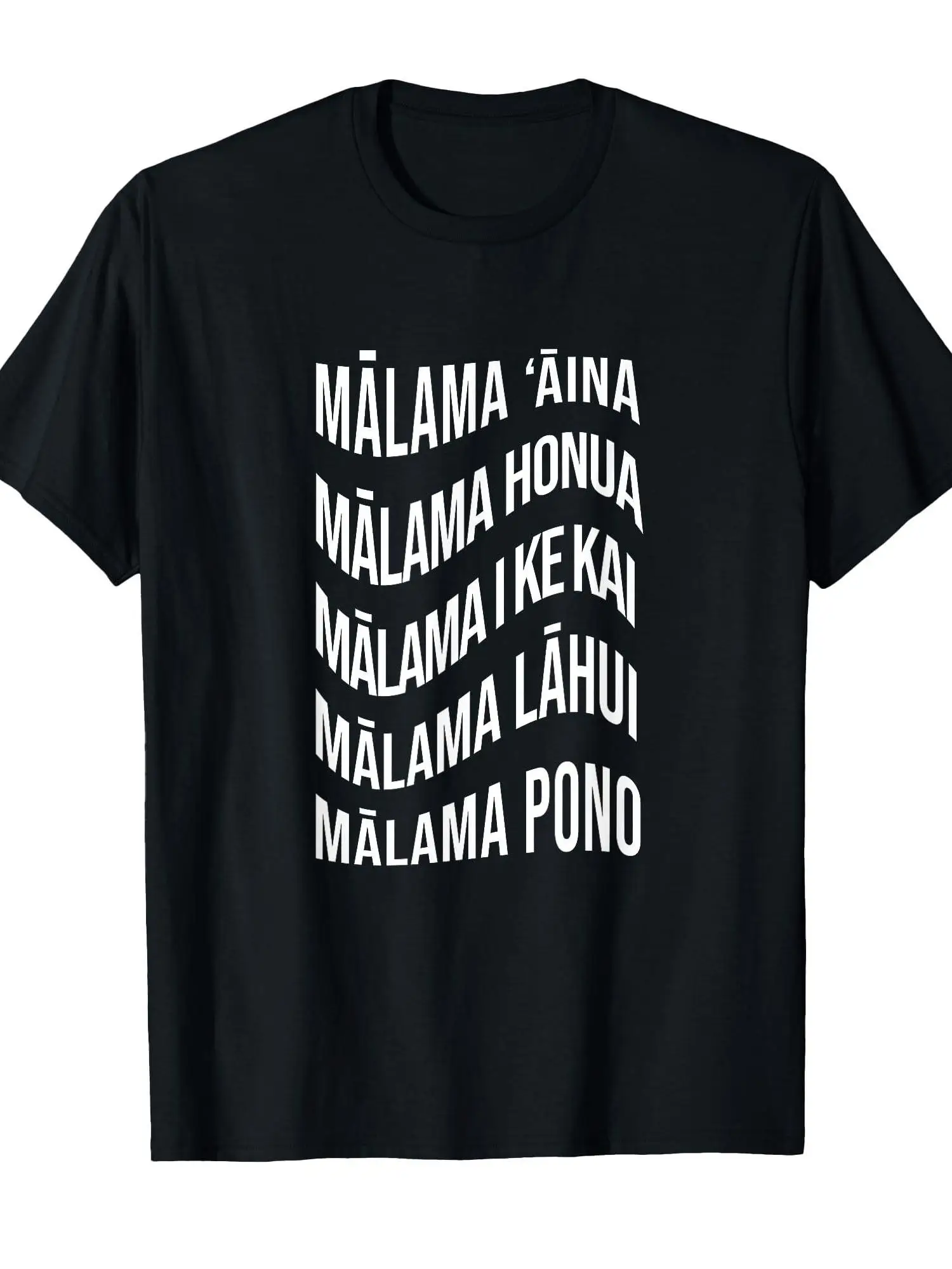 Malama 100% Round-neck T-shirt | Soft and comfortable, suitable for both men and women, ideal for daily outdoor wear