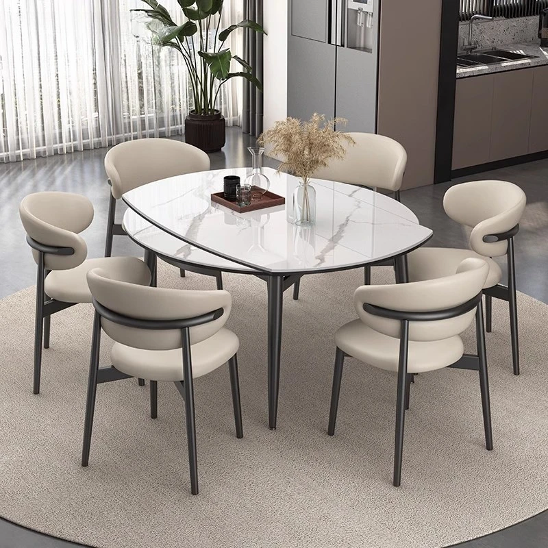 Combinaison table à manger et chaise rétractable en bois massif