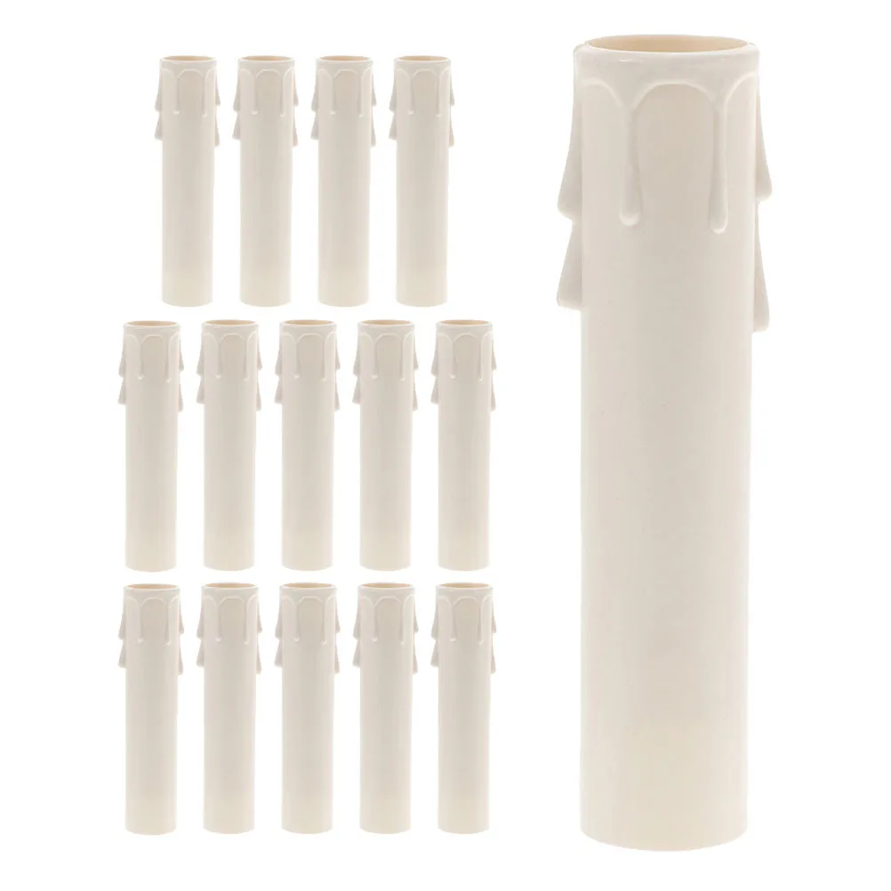 15 قطعة من أغطية المقبس الواقية للأكمام بالتنقيط للثريات والشمعدانات الجدارية أغطية إضاءة بلاستيكية بتصميم أنيق #4