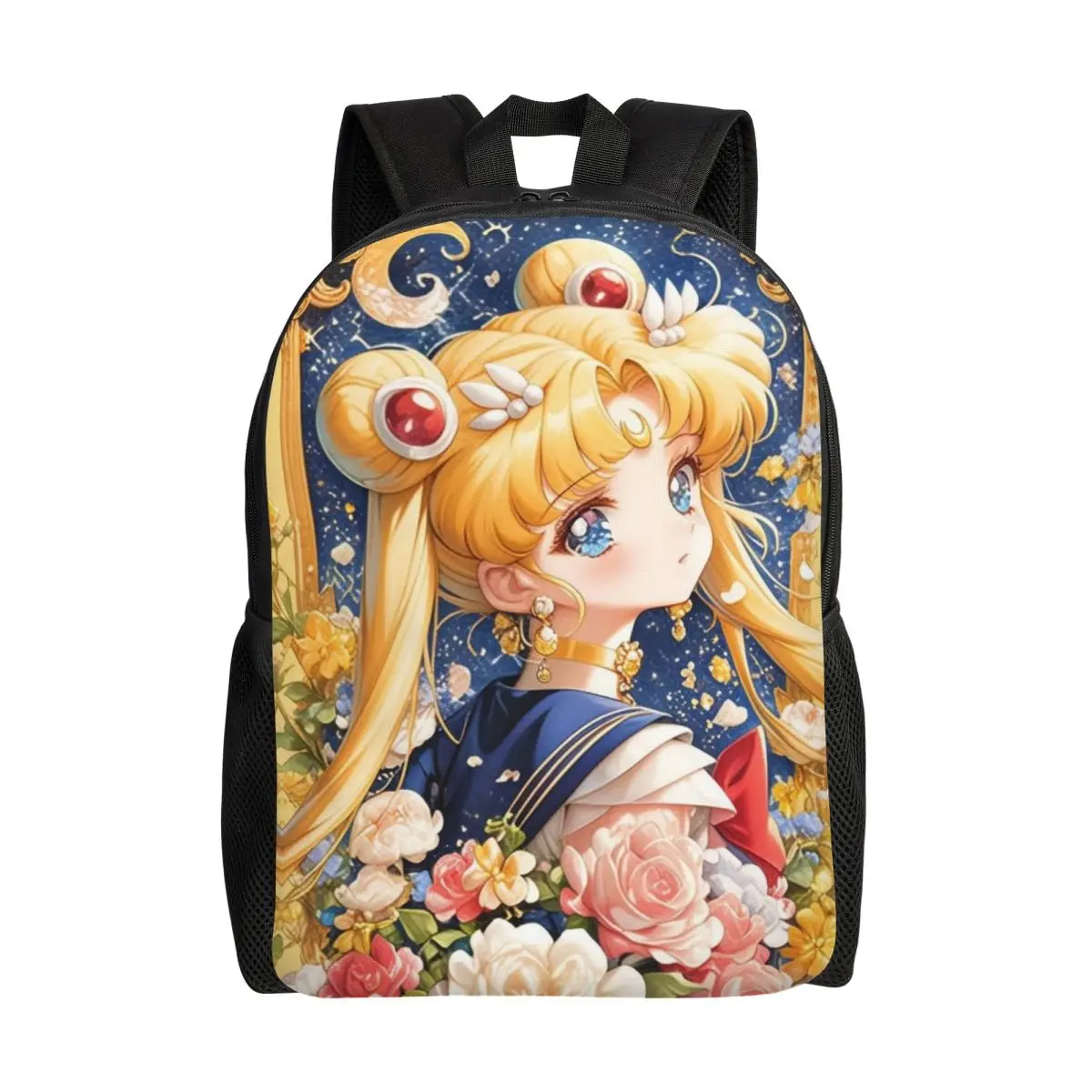 

Custom Sailors Moons Cute Cartoon Travel Backpack Men Women School Laptop Bookbag Anime College Student Daypack Bags