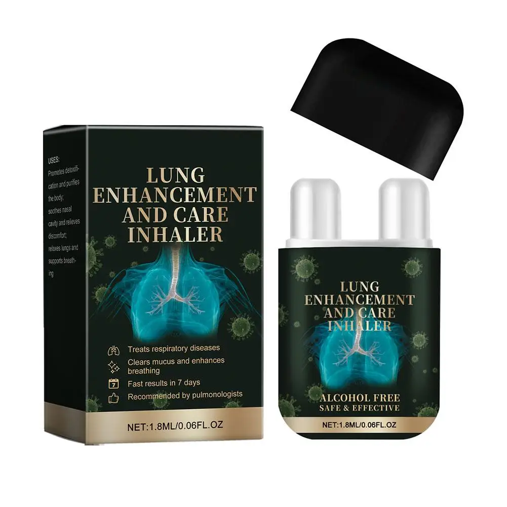 1.8ml Lung Herbal Cleanser Spray Smokers Clear Nasal Mist Congestion Breath Dry Throat Stick Lung Spray Snoring Cleansing C Q4A8