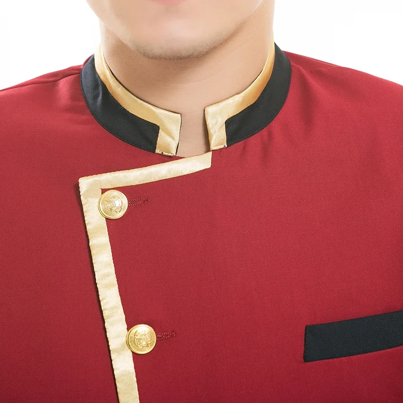 Uniforme de réception d'hôtel pour hommes, uniforme de réception d'hôtel pour hommes