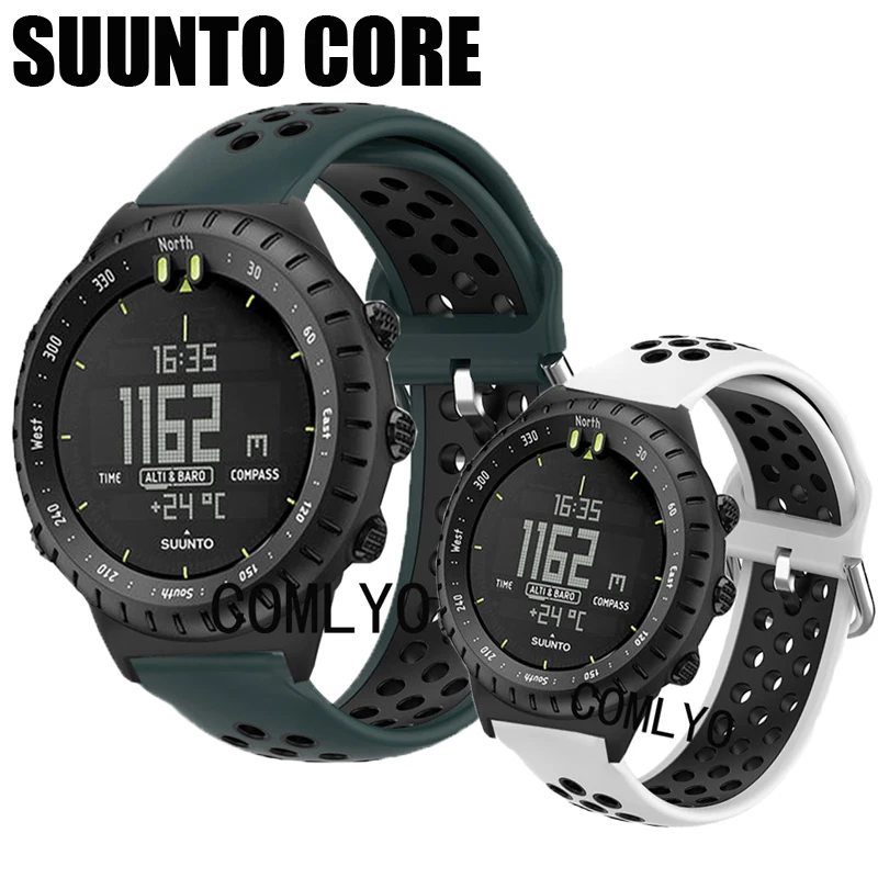 Suunto-シリコンスポーツブレスレット,通気性,スマートウォッチストラップ,さまざまな色