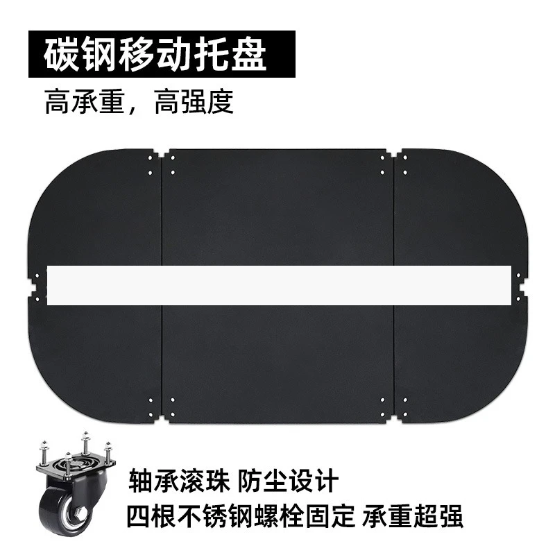 Manufacturer Carbon steel mobile tray with pulley, sui for metal planting box, flower pot, garden bed, load-bearing chassis