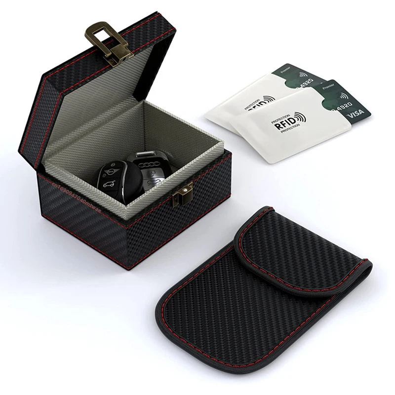 

Faraday Key Fob Protector Faraday Box for Car Keys with 1 Pack Faraday Bags RFID Box for Car Keys Signal Blocking Box for Car