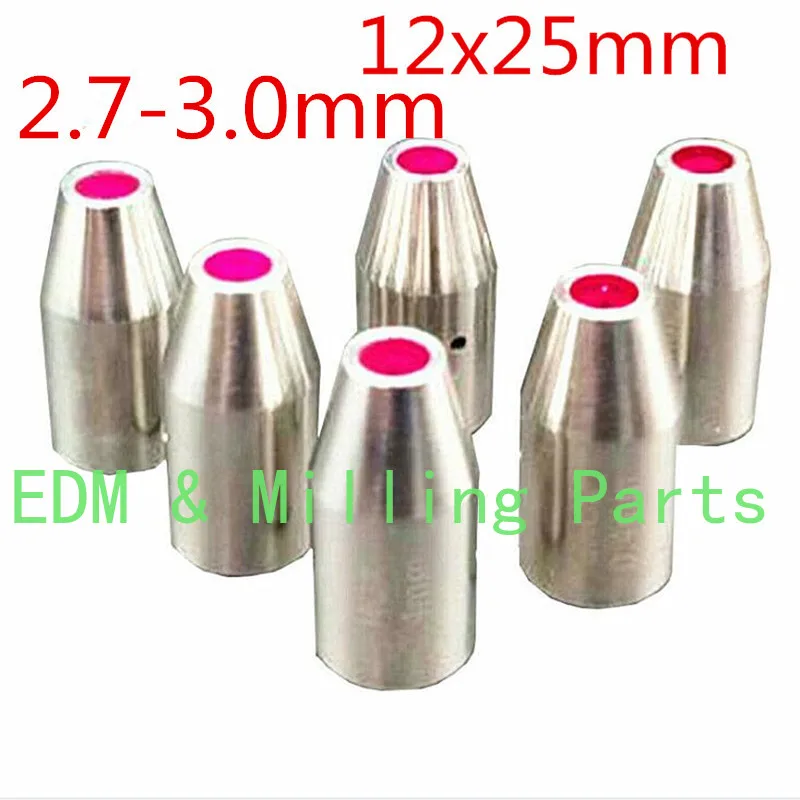 

1PC/6PC Wire EDM Drilling Machine CZ140 Pipe Ruby Guide 12x25mm 1.7mm - 3.0mm For CNC Machine Service