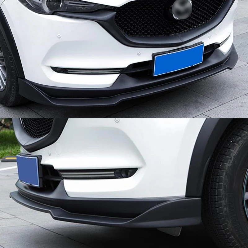 For ABS Front Bumper Lip Diffuser Mazda CX-5 CX8 Refit Accessories Anti-Collision Car Spoiler Splitter Body Kit 2017-2020 Year