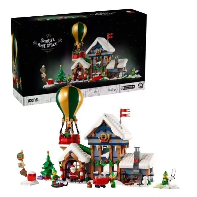 

2025 New 10339 Santa's Post Office 10293 Building Blocks Assembly Winter Architecture Model Bricks Toy For Kids Christmas Gifts