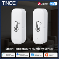 TNCE Tuya WiFi/ZigBee Temperature And Humidity Sensor  APP Remote Indoor Thermometer For Home Work With Alexa Google Home