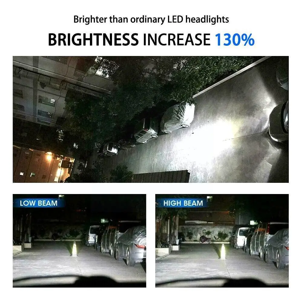 1Pcs H4 H7 LED Car Headlight H11 H1 H3 Car Fog Light Driving 9006 12V Running Bulbs Lamps 26000LM 120W 9005 Auto F2X3