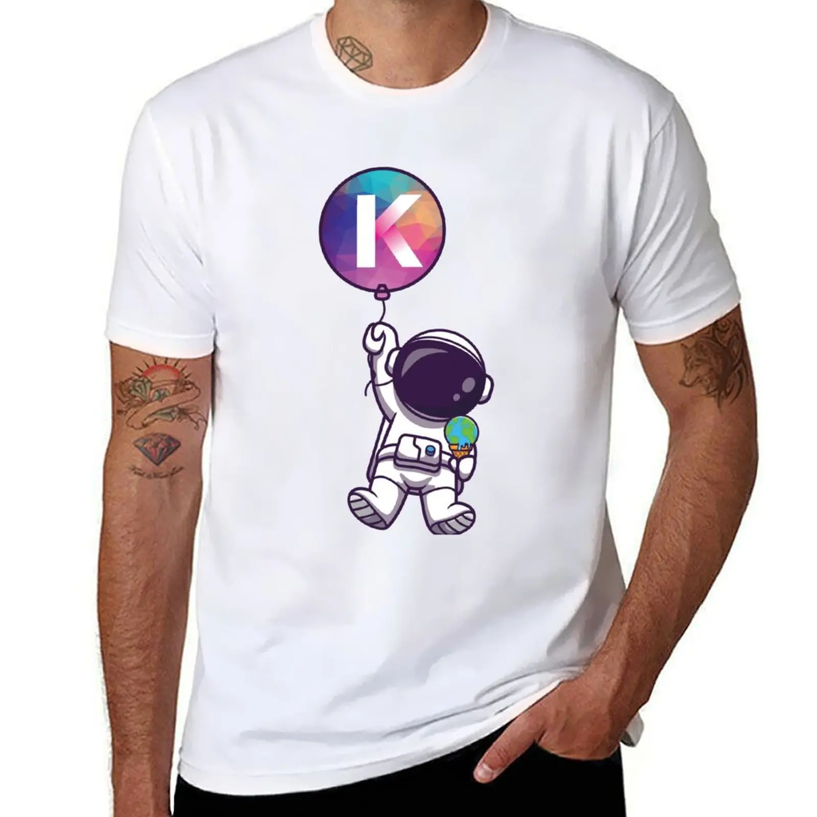 

Funny Astronaut Kadena (KDA) Cryptocurrency Coin Logo - Kadena (KDA) To The Moon T-Shirt man t shirt cotton high quality T-Shirt