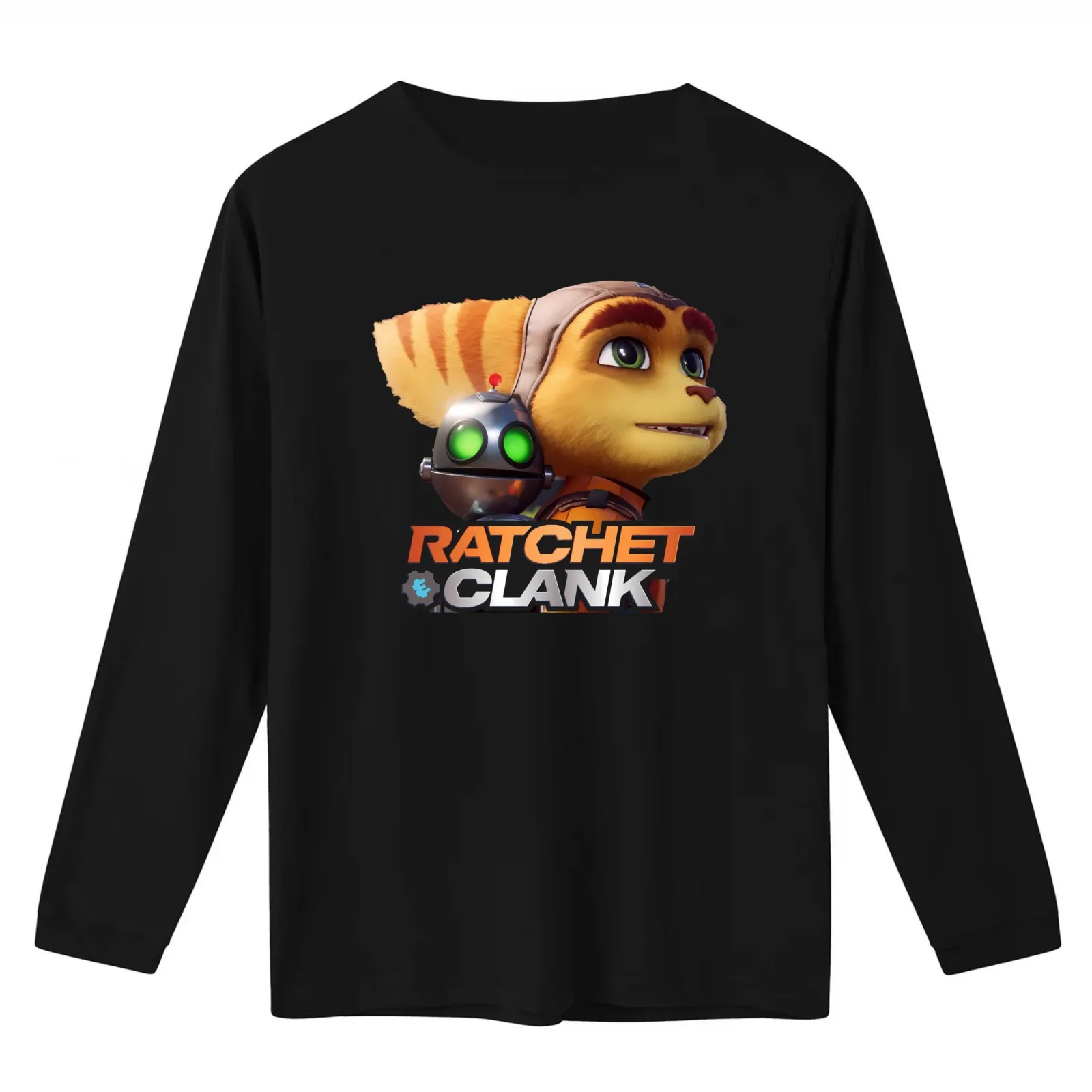 Ratchet and Clank T-Shirt Summer Casual Cotton Tee Oversized Streetwear Tops Vintage Graphic Print Loose Fit Short Sleeve