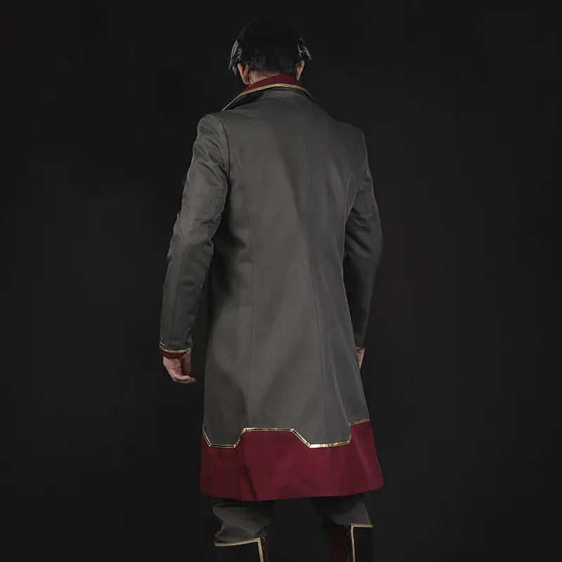 

Аниме игра LOL Arcane Silco Косплей Костюм Парик Военная форма Тренч Ботинки Взрослый мужчина Хэллоуин Рождественская вечеринка Костюм