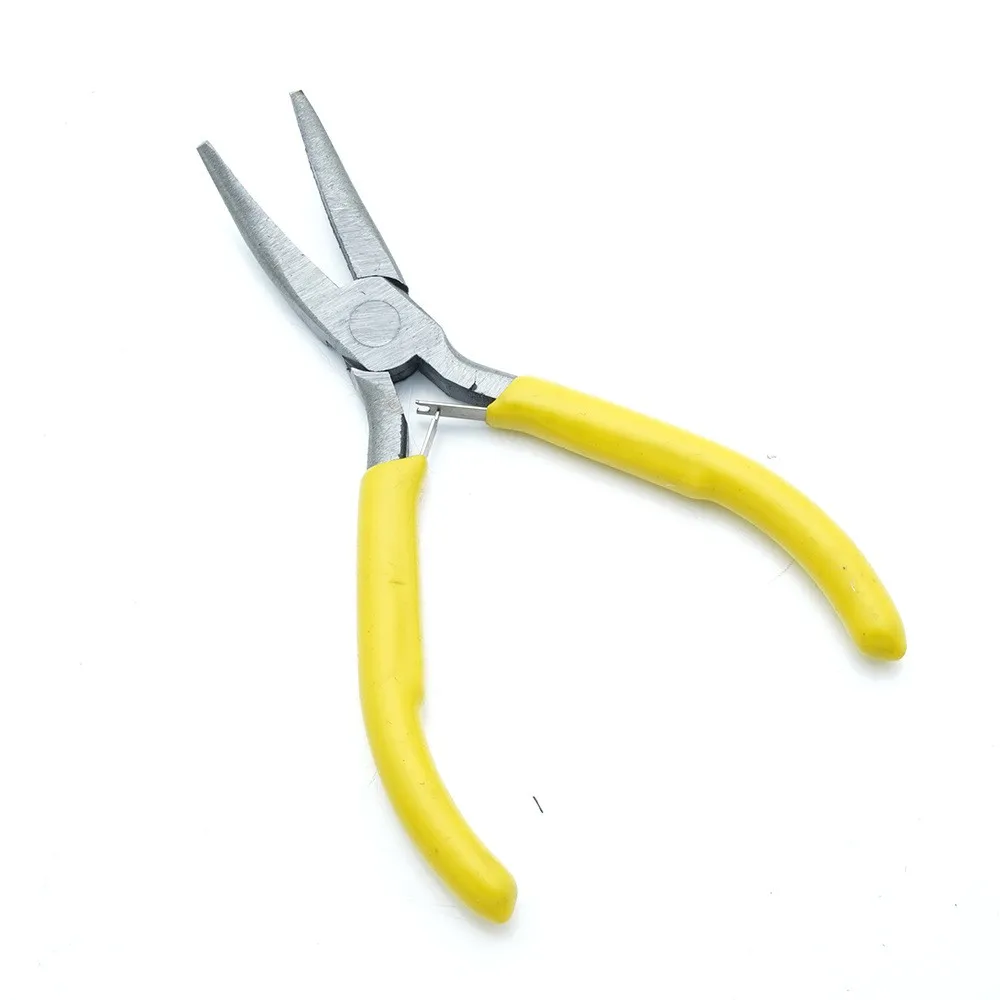 1/4pcs Yellow handmade DIY tool pliers, toothless pointed nose pliers, diagonal cutting pliers, hardware tools