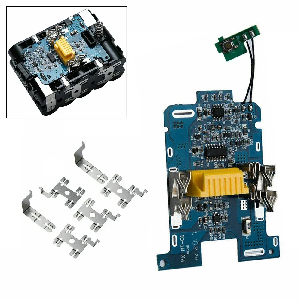 Imagem -02 - Conjunto de Placa de Circuito de Proteção Pcb de Carregamento de Bateria 18v Compatível com Makita Bl1830 Bl1840 Bl1850 Bl1860b Lxt 400 Ferramenta Elétrica 1