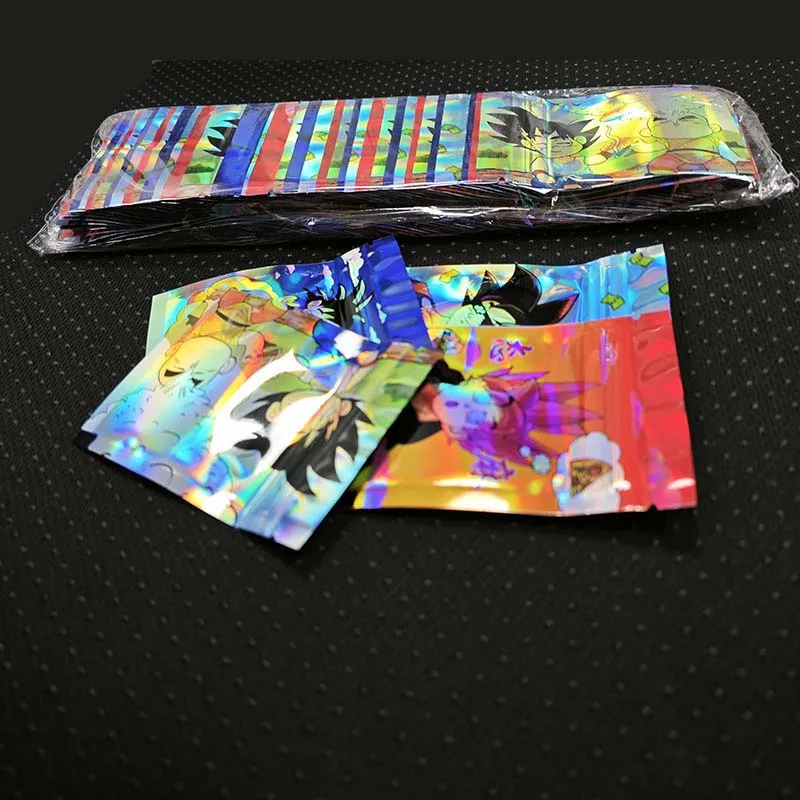 

7*9 Cm Holographic Empty Plastic Bag 1g Candy Package Laser Storage Pouches Resealable Zipper Mix Cartoon Design Zip Lock Bags