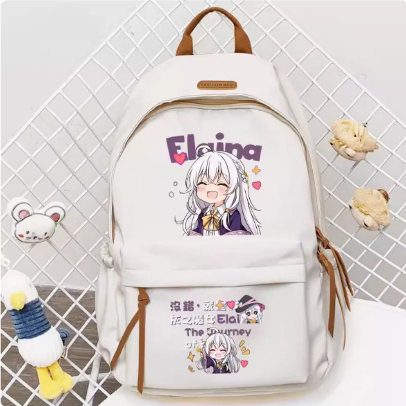 

Anime The Journey Of Elaina Schoolbag Backpack High-capacity Shoulder Bag Cosplay Student Teenager Gift B1760