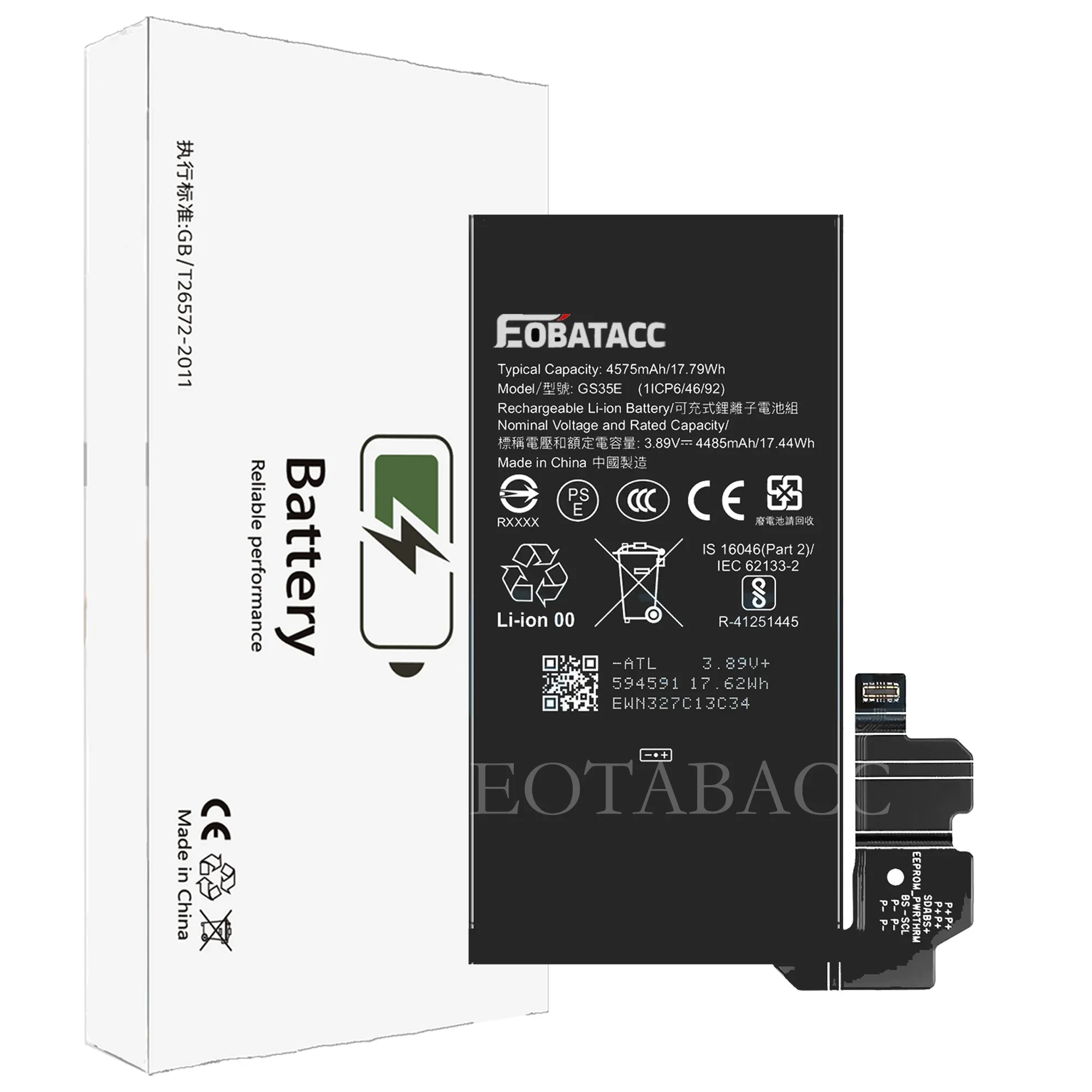 EOTABACC 100% New Original Battery GS35E For HTC Google pixel 8 Phone Battery +Tools