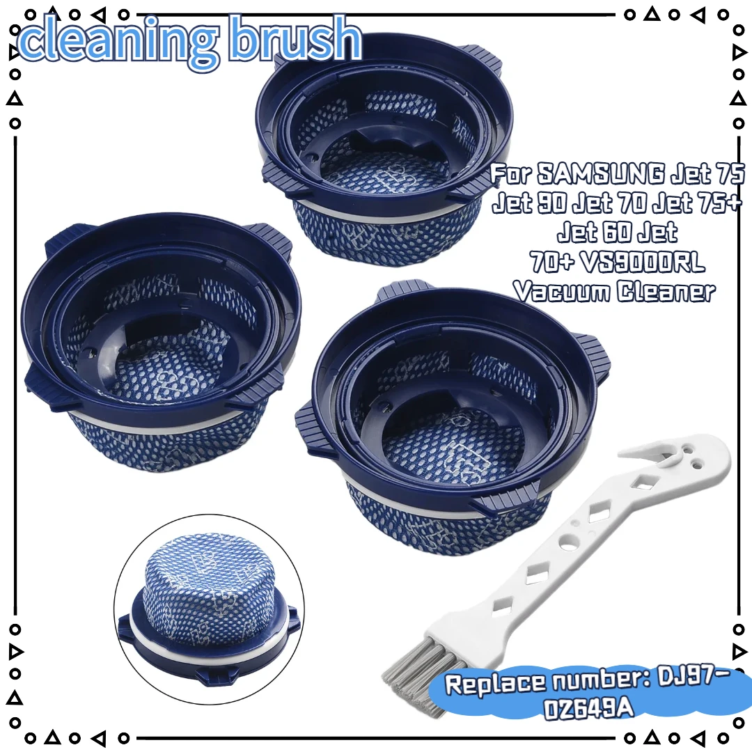 Kit de Cepillos de Limpieza de Filtro para Aspiradoras SAMSUNG Jet 75, Jet 90, Jet 70, Jet 75+, Jet 60, Jet 70+ VS9000RL, Repuestos