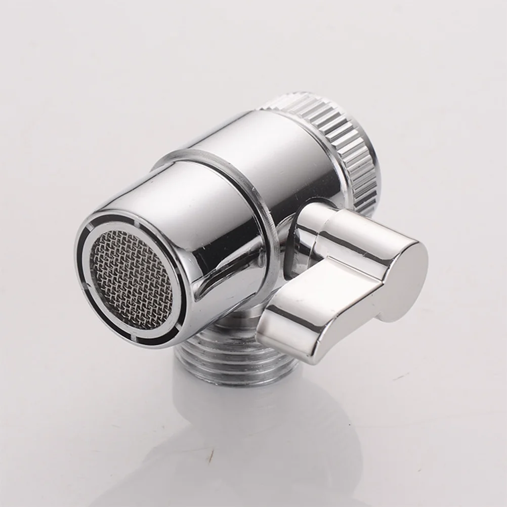 

Single Handle Shower Diverter Valve 1/2 Inch Brass Chrome Plated 1 In 2 Out Water Splitter Adapter For Bathtub Faucet