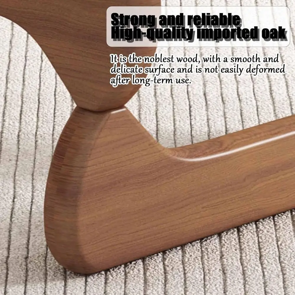 طاولة قهوة زجاجية عتيقة مع قاعدة من الخشب الصلب وسطح زجاجي رمادي للمكتب المنزلي #5