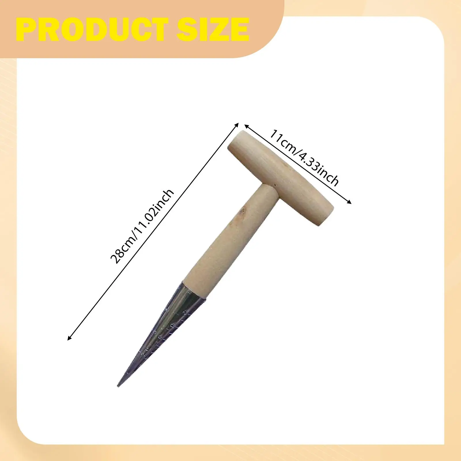 Hand Dibber Vegetable Comfortable Grip Handheld with Handle Dibber