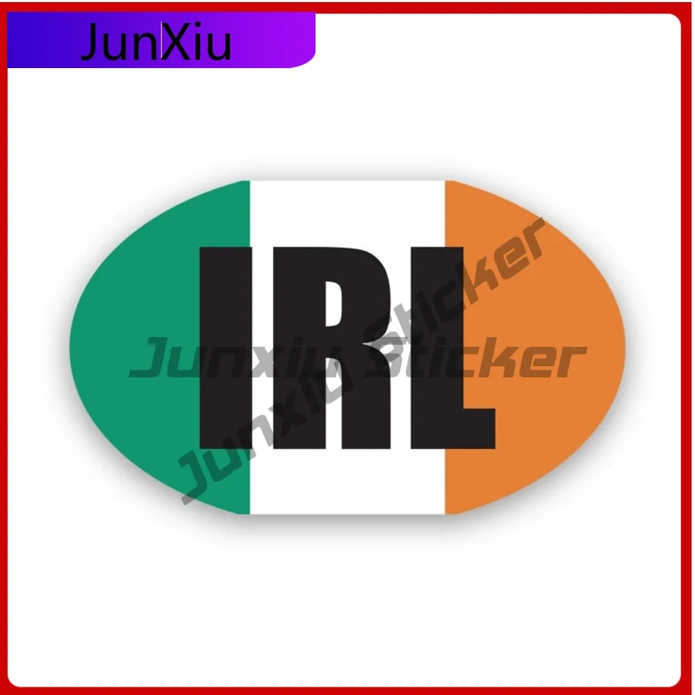 

Creative Irl Ireland Oval Flag Sticker Uv Protected Decalsirish The Tricolour Vintage Vinyl Sticker Waterproof Weather