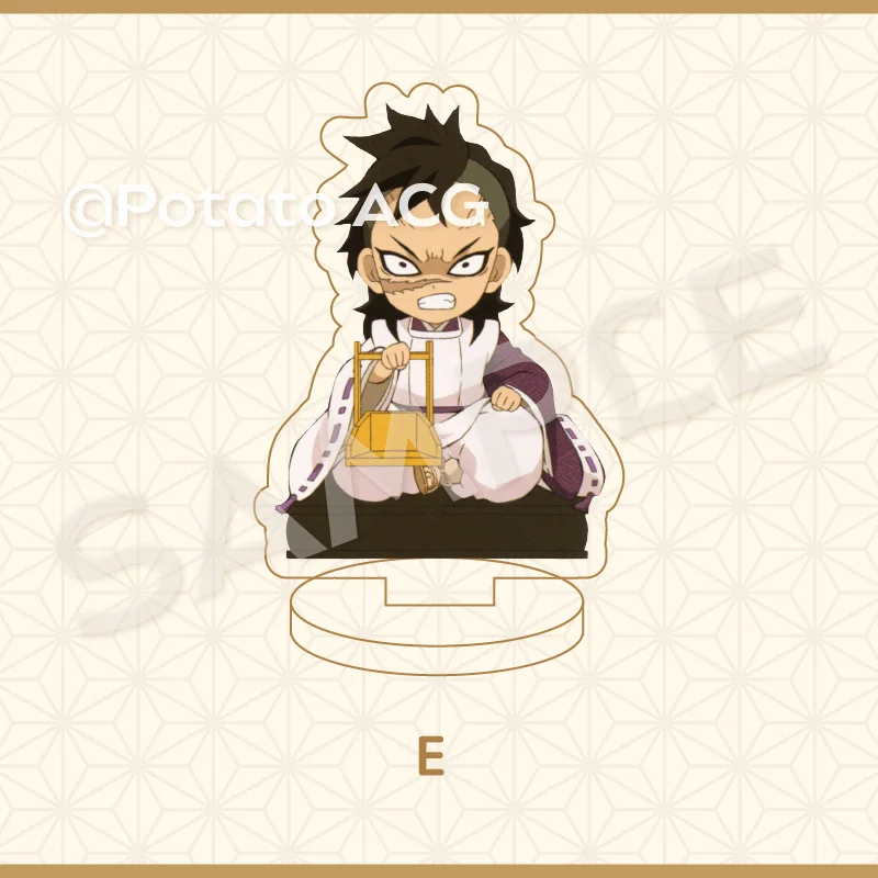 Demon Slayer: Kimetsu no Yaiba Demon Slayer peripheral standing board Immortal River desktop decoration acrylic doll toy 7cm