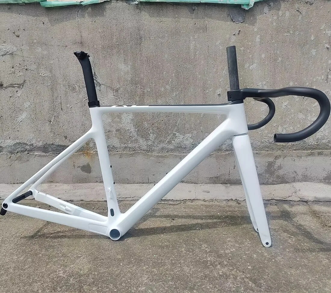 Карбоновая дорожная рама для радиоуправляемых моделей T1100, комплект из высококачественных рам, вилки, подседельного штыря, гарнитуры, зажима, руля, с аксессуарами